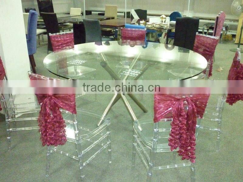 Factory price tempered glass folding for dining tables