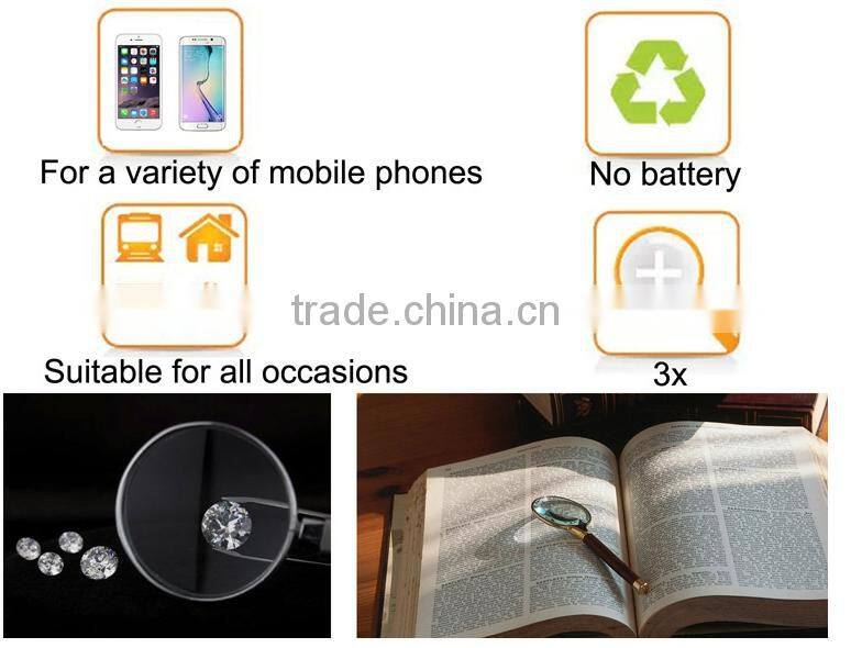 Portable 3D Mobile Phone screen video magnifier bracket