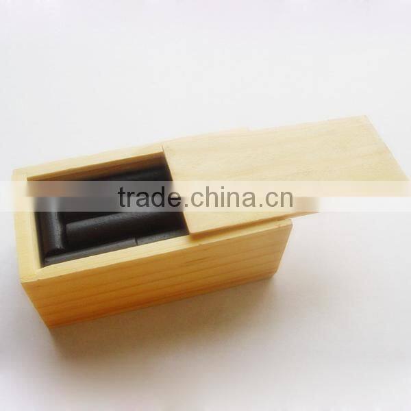 Wholesale handmade unfinished wood toy box with slide lid
