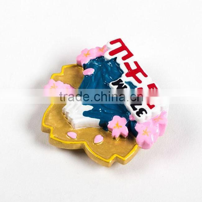 the new design Japanese souvenirs Mount Fuji resin 3d fridge magnet