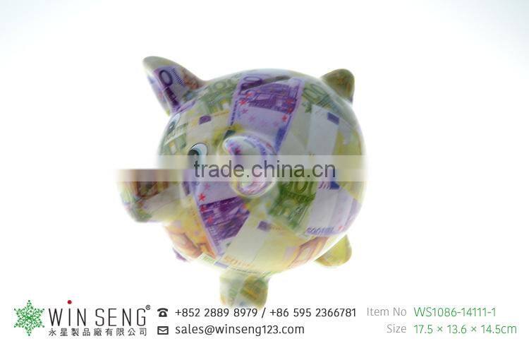 Small Ceramic piggy coin bank for sales
