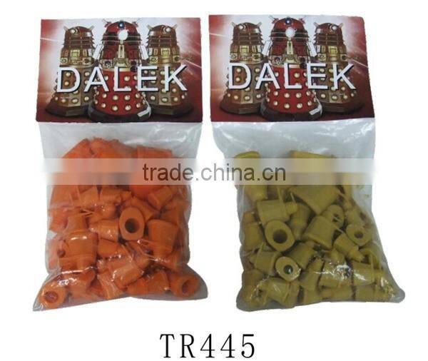 Promotional plastic different colors dalek shape toys