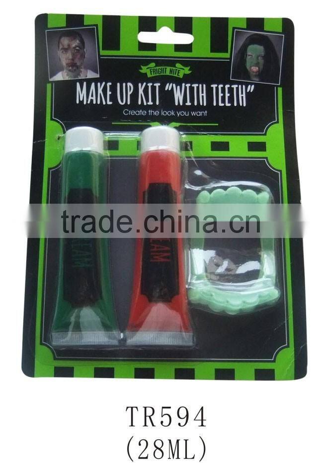 Halloween party eco-friendly 3 colors makeup face paints set