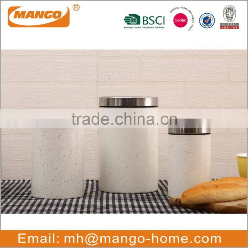 Simple Metal Kitchen Canister set