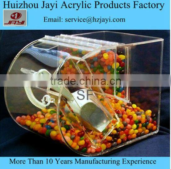 Wholesale acrylic chocolate container and chocolate box with clear lid