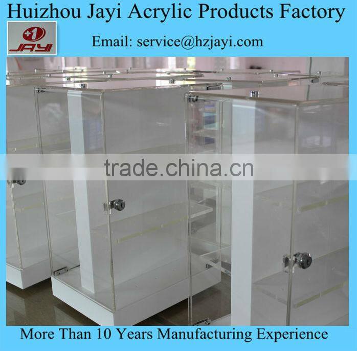 Custom China wholesale floor stand acrylic retail display case/locking acrylic display case