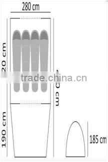 Beige - Green double cloth china camouflage military camping tent