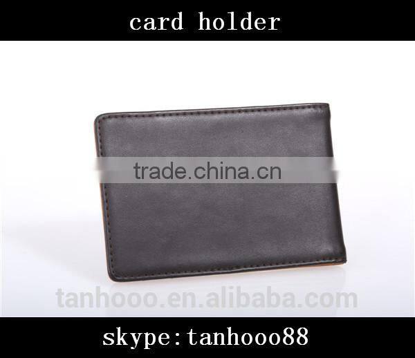 hot selling leather/pu/pvc id card holder ,portable passport card holder , small leather card holder