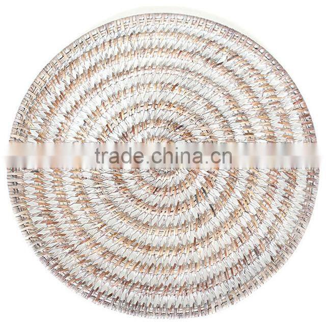 White washed color, vietnam rectangular place mat/ woven table mat