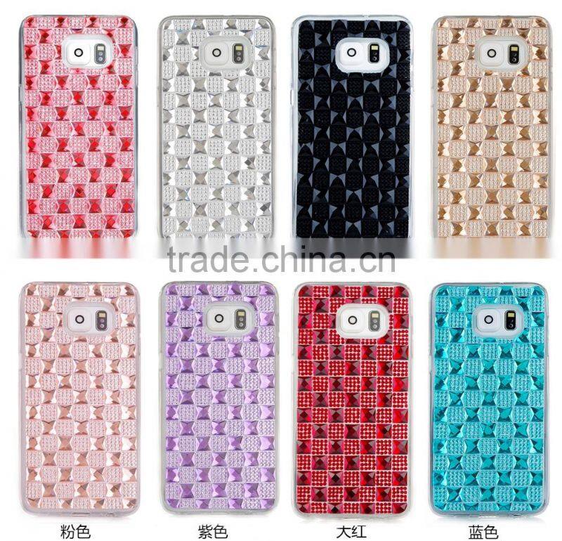 For Samsung s6 s7 edge/s6 s7 plus TPU cell diamond phone case with cheap price