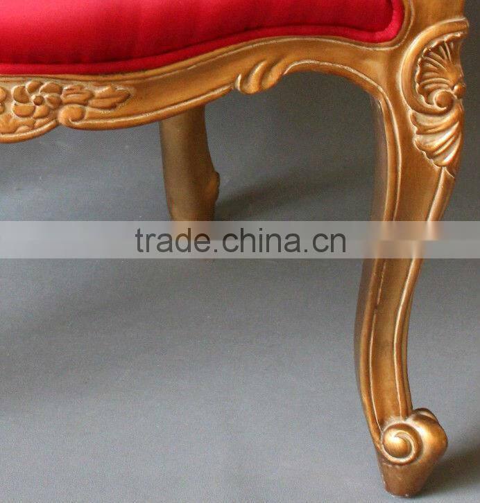 Antique home&hotel use red fabric dining room chair