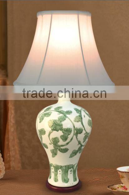 High quality ceramic bedside hotel table lamp for best sale