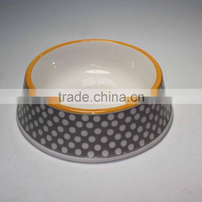 Hungry Paw-Print Pet Bowl, Bunny, Colors Vary