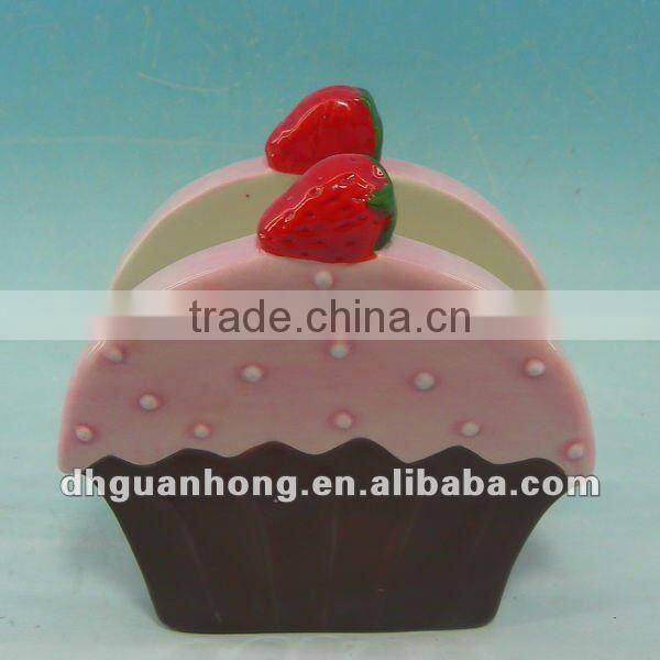 2012 hot sales ceramic funny tissue box