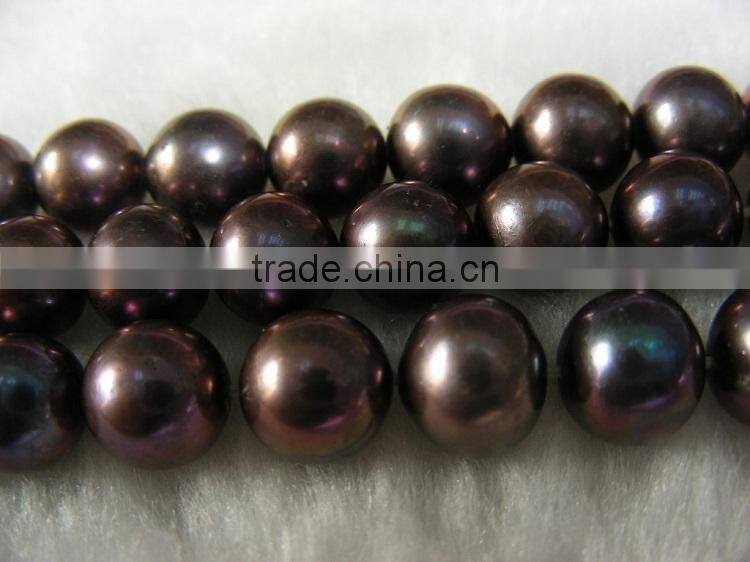 9-10 mm brown freshwater pearl strand