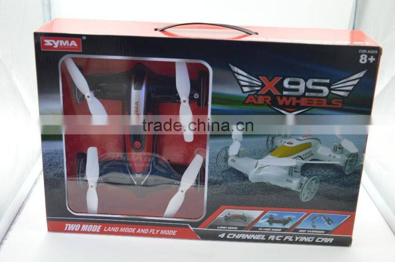 2.4G 4ch 6 Axle 4CH Quadcopter R/C Running Car Drone Syma X9 updated version Syma X9S RC Flying Car
