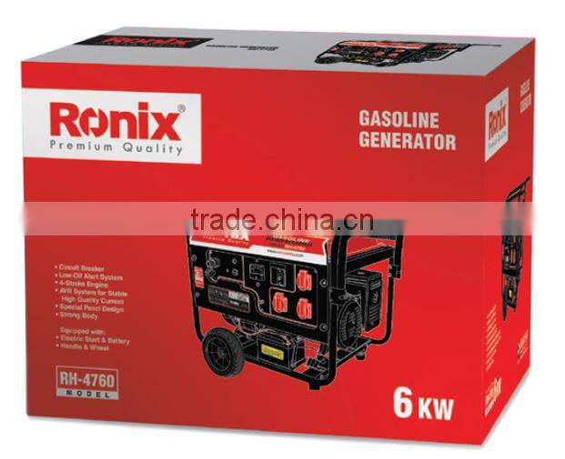 RONIX GASOLINE GENERATOR RH-4708 / 800W RH-4728 / 2.8 KW RH-4760 / 6KW