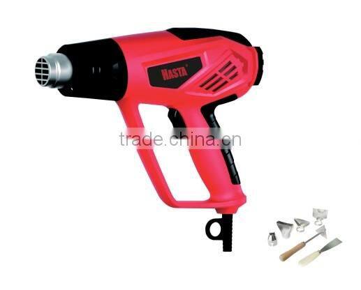 Adjustable temperature handled electric cordless heat gun