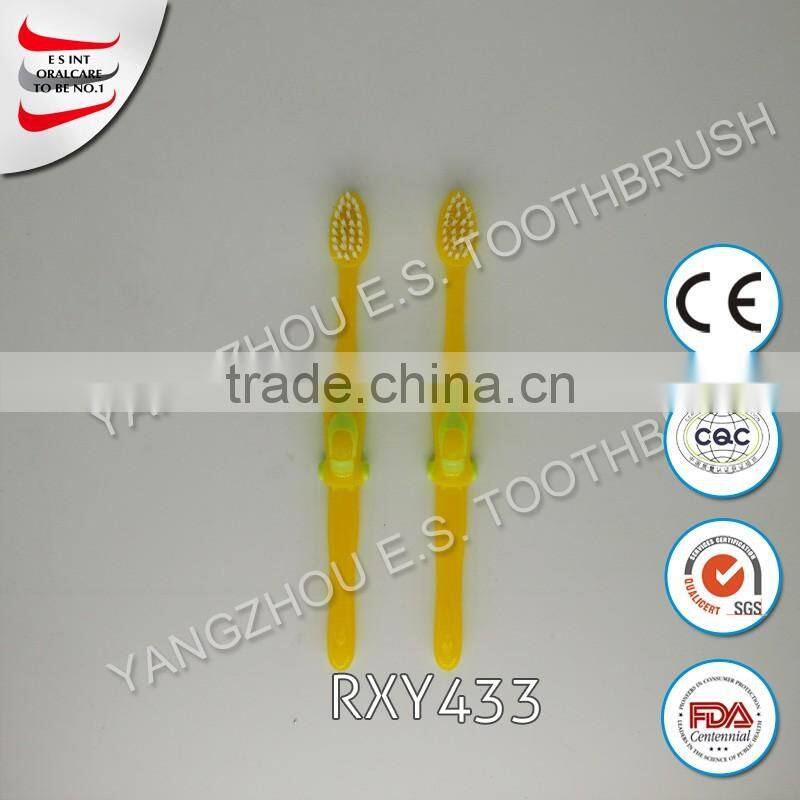 Hotel travel use bamboo holder for toothbrush with micro brush