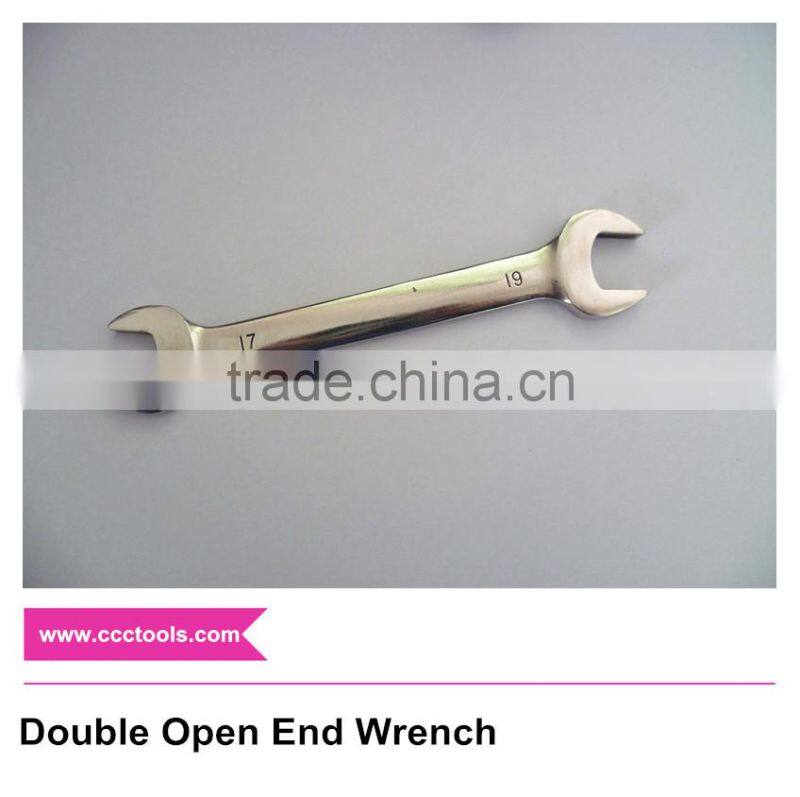 Double Open End Wrench D/E Spanner Open Jaw Spanner Stainless Steel Hand Tools