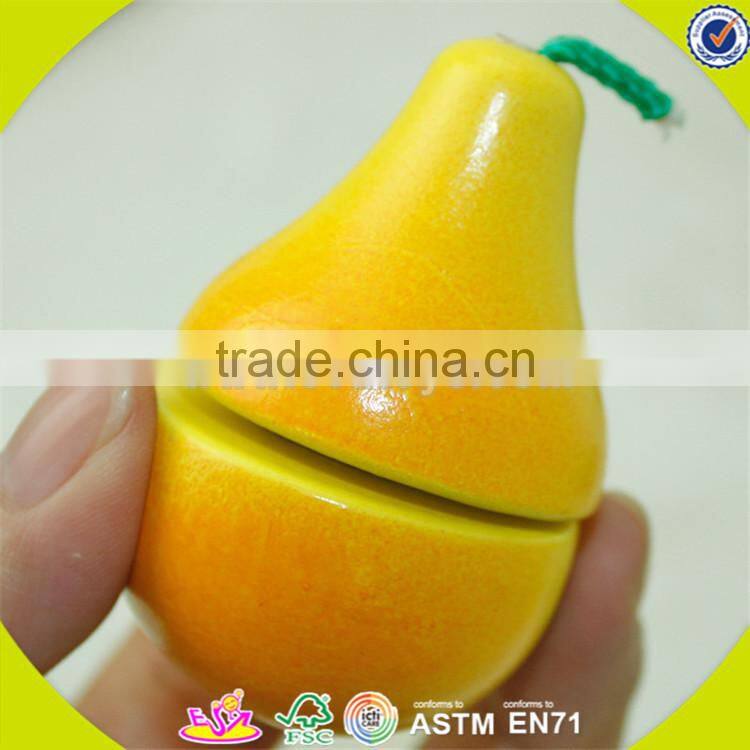 Wholesale funny wooden cutting fruits toy top quality wooden cutting fruits game pretend toy wooden cutting fruits toy W10B008