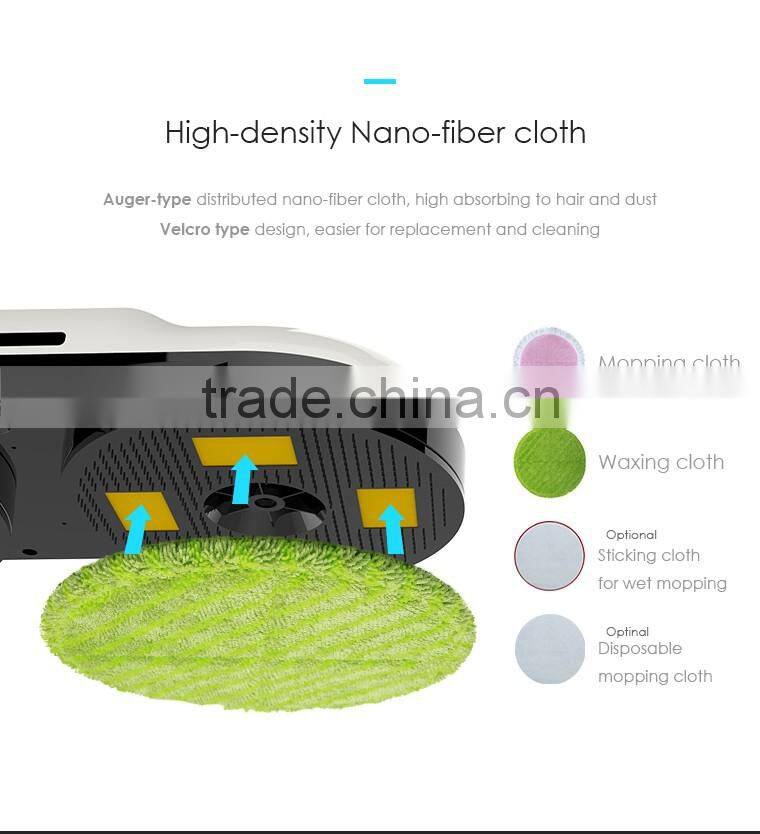 Electronic spin mop floor polisher mop and floor buffer