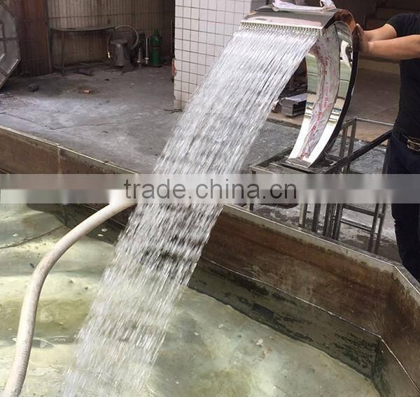 Stainless steel 316/304 bali water feature swimming pool fountain water shower curtain