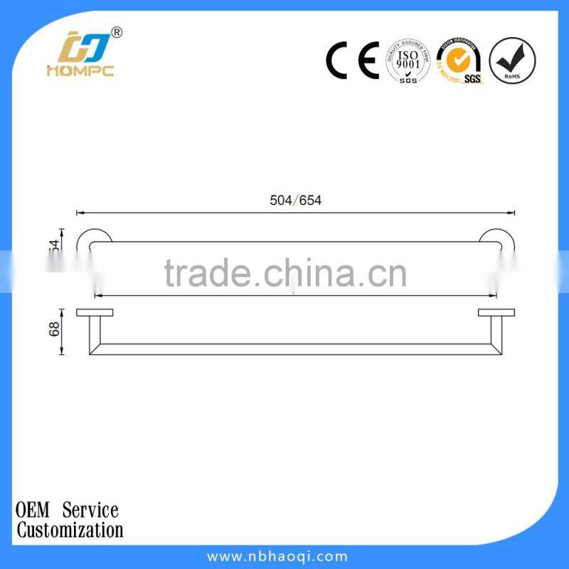 hot sale Metal Material bathroom wall chromed towel bar