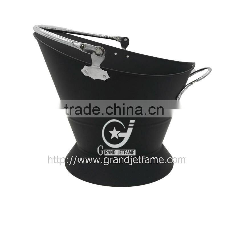 fireplace accessories matt black antique coal bucket