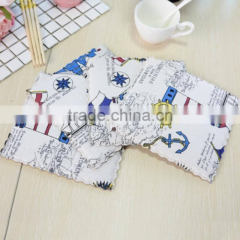 Fashion Creative Dinner Table Napkin Linen Cotton Folding Design Interfold Napkin