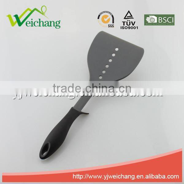 WCA516Premium Nylon utensils SLOTTED TURNER Cooking Utensil Gadgets Set with Storage Stand (Multi-color)