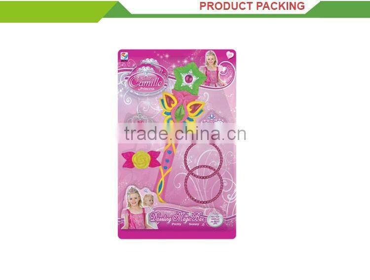 Funny new product pink plastic musical magic wand toy