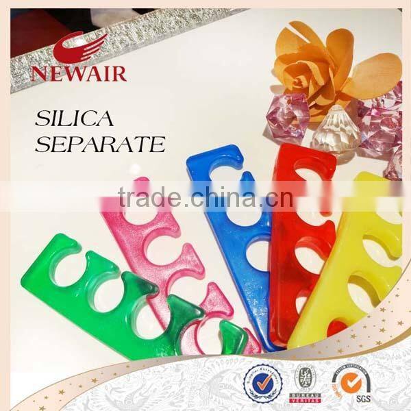 Professional silica solid color toe seperator