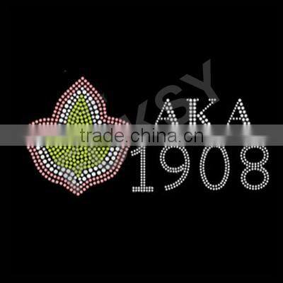 AKA hot fix rhinestone iron on transfers design