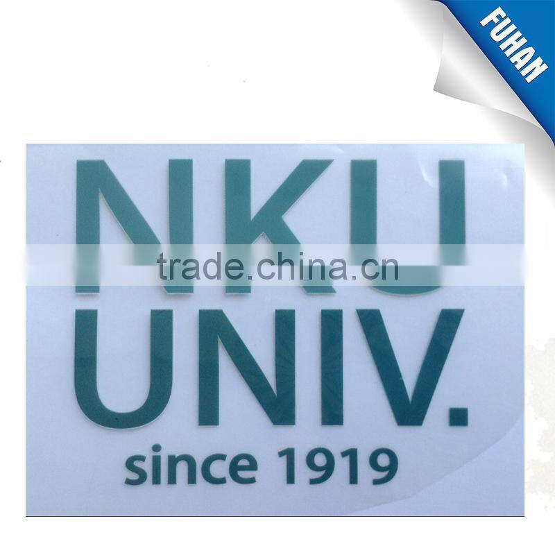 Silver reflective ink heat transfer label