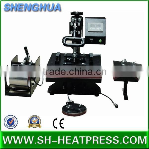 High quality best selling 8 in 1 5 in 1 combo heat press machine for tshirt mug cap plate