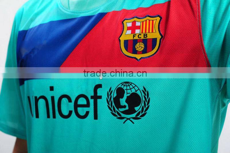 Mens honeycombed fabric uniform soccer wear