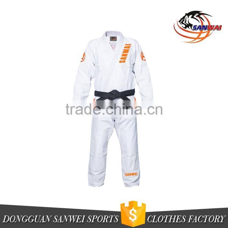 2017 new style wholesale custom jiu jitsu gi with 100%cotton fabric bjj gi