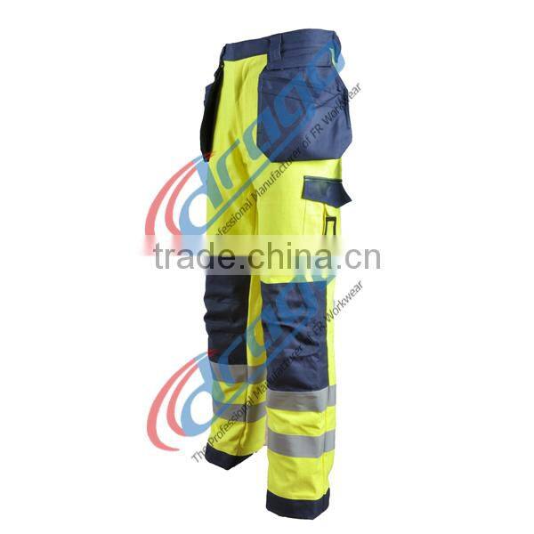 EN 1149-3 oil field flame resistant modacrylic workwear for protective