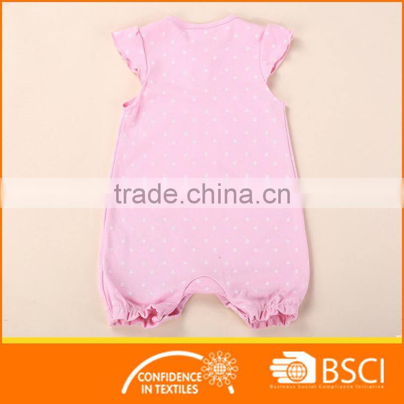 nice pink embroidery baby body romper