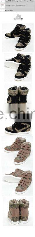 Various hidden wedge heel 4cm tall insole hi-top seankers 2014