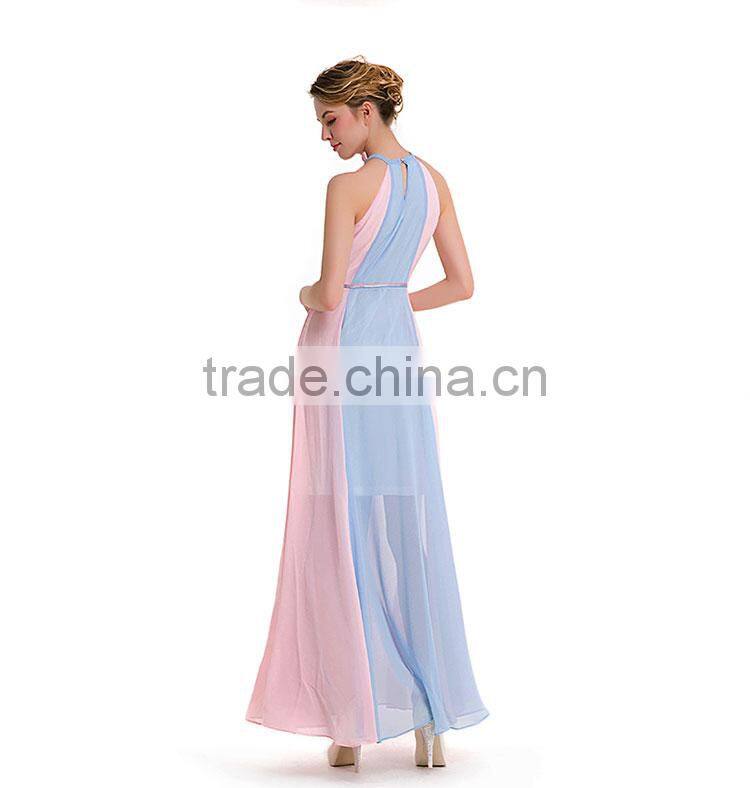 Maxnegio sexy patchwork long midi dress for evening dress