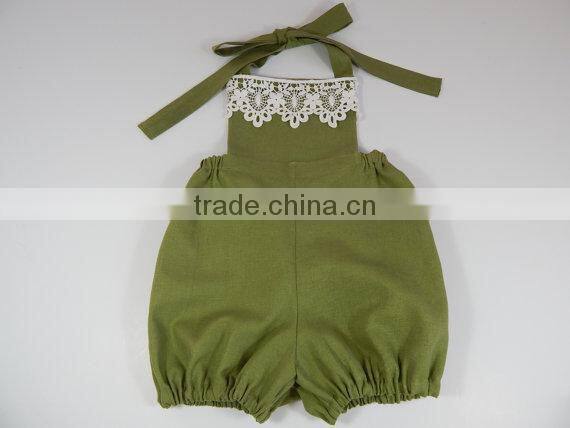 Latest Custom Newborn girl lovely fashion rompers 2017 summer kid Bodysuit Clothing kint wholesale baby girl clothes romper