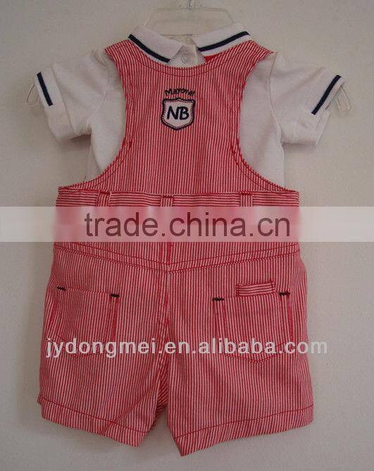 babyy two pieces set -shirt and suspender trousers