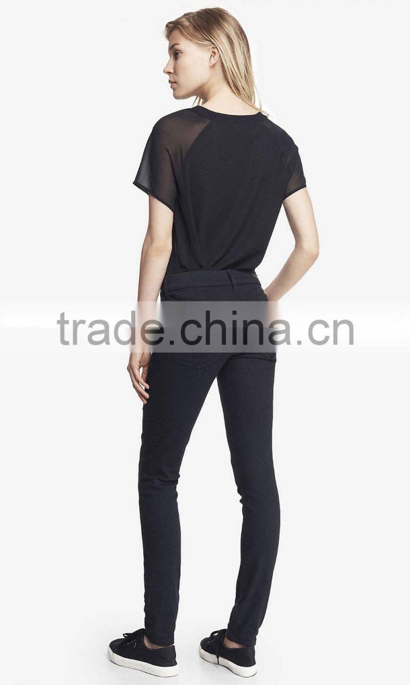 2016 latest jeans tops girls wholesale in bulk