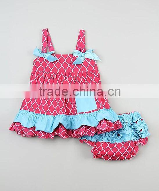 2017 Summer Boutique Girls Clothing Children Cotton Sleeveless Sets Kids Girls Clothes