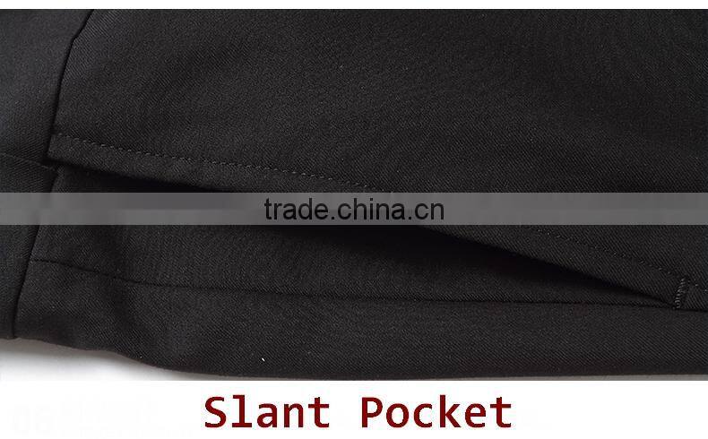 China Supplier Men Slim Fit Classic 2-Button Black Formal Coat Pant Suit