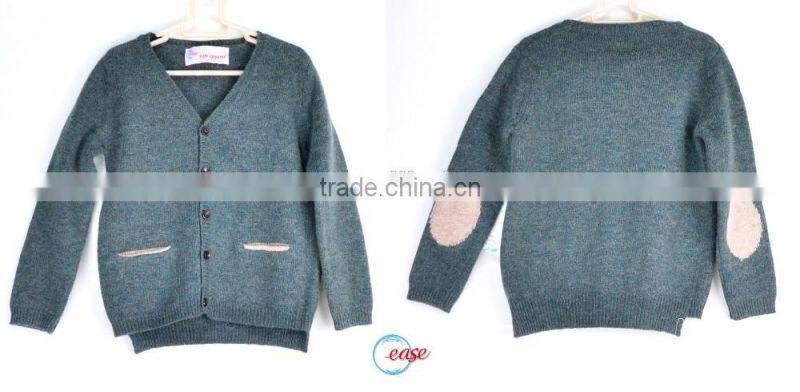 Latest cute fox knitted soft wool blend baby boy sweater designs