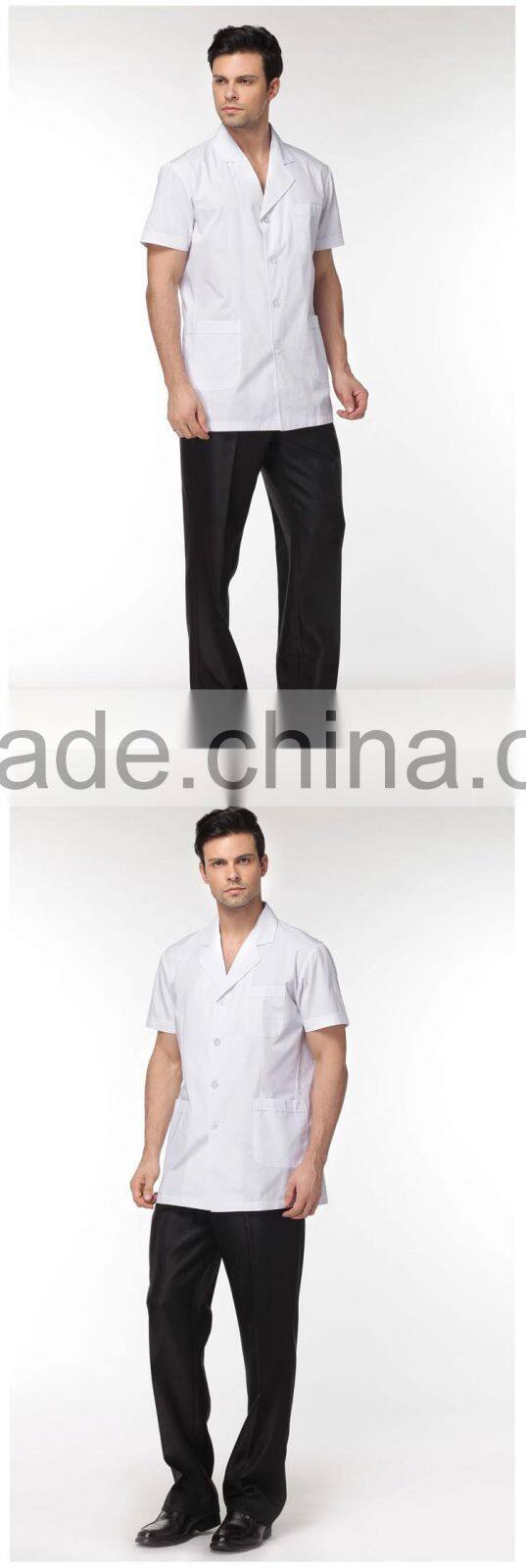 Short Sleeve White Blouse Nurse Uniform White Hospital Scrub Tops