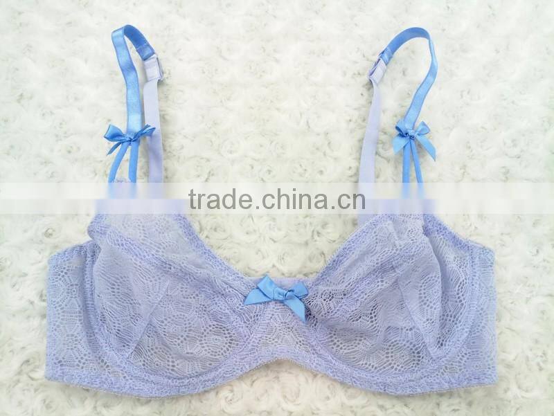 new design Underwear Women lovely Lace bralette and brief Set fashion lingerie